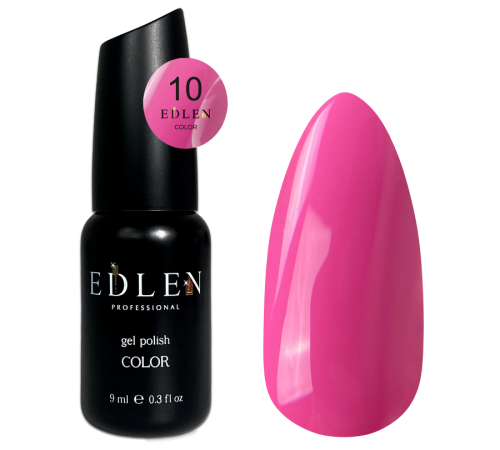Гель-лак Edlen Color №010 малиновий, 9 мл