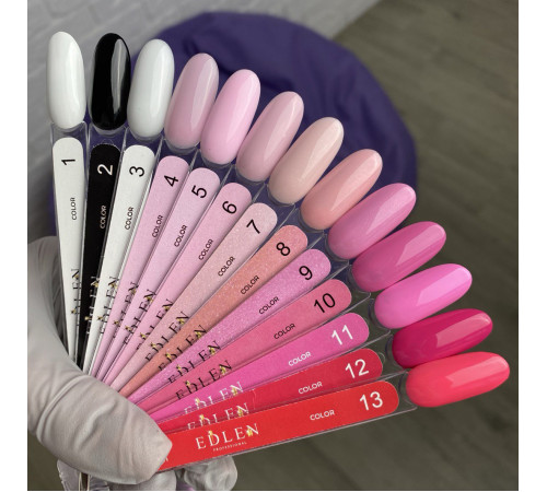 Гель-лак Edlen Color №011 рожевий Барбі, 9 мл