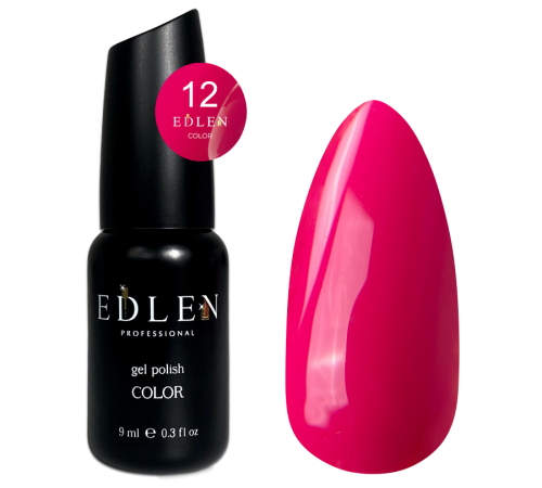 Гель-лак Edlen Color №012 ягідний рожевий, 9 мл