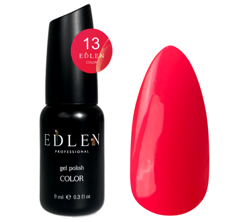 Гель-лак Edlen Color №013 коралово-рожевий, 9 мл