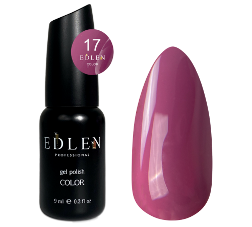 Гель-лак Edlen Color №017 бузково-фіолетовий, 9 мл