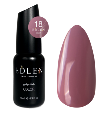 Гель-лак Edlen Color №018 пастельний бузково-фіолетовий, 9 мл