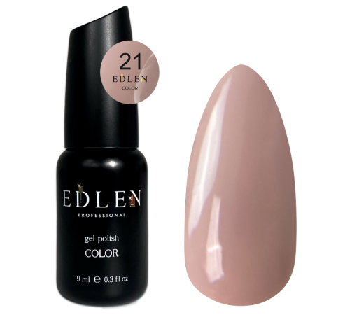 Гель-лак Edlen Color №021 бисквит, 9 мл