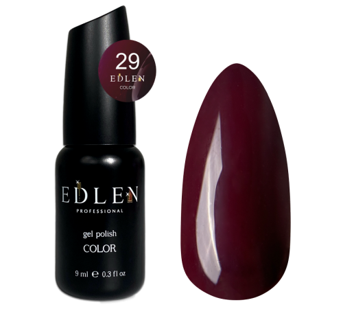Гель-лак Edlen Color №029 сливовий, 9 мл