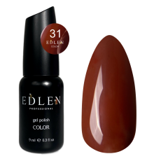 Гель-лак Edlen Color №031 рудо-коричневий, 9 мл