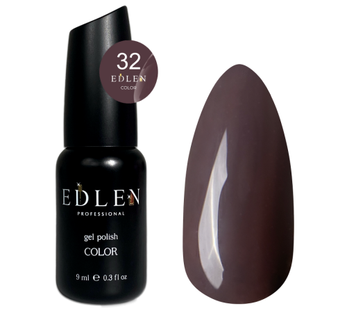 Гель-лак Edlen Color №032 асфальтный, 9 мл