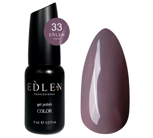 Гель-лак Edlen Color №033 сіро-фіолетовий, 9 мл