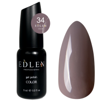 Гель-лак Edlen Color №034 теплий сірий, 9 мл