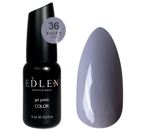 Гель-лак Edlen Color №036 сіро-фіолетовий, 9 мл