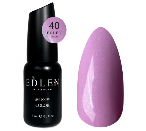 Гель-лак Edlen Color №040 ліловий з срібним шиммером, 9 мл