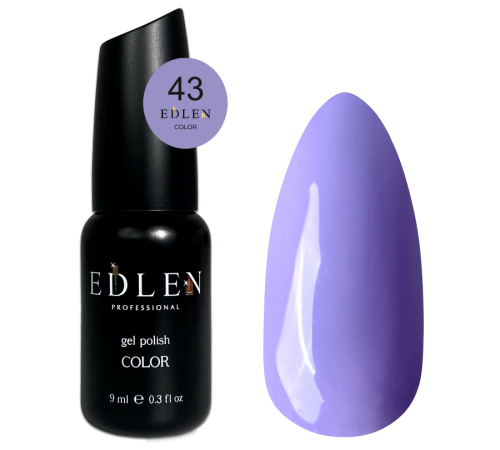 Гель-лак Edlen Color №043 фіолетово-синій, 9 мл