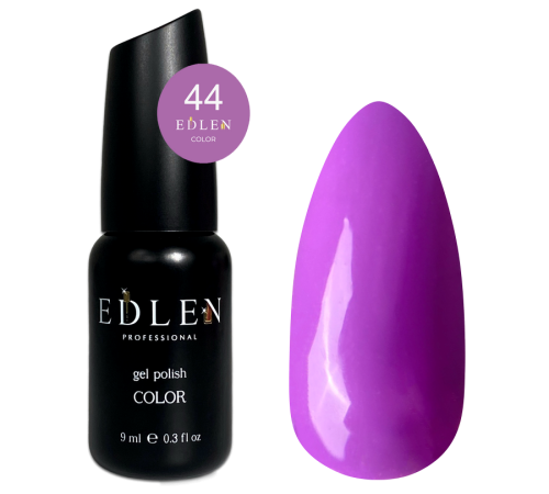 Гель-лак Edlen Color №044 насичено-фіолетовий, 9 мл