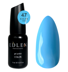 Гель-лак Edlen Color №047 блакитний, 9 мл