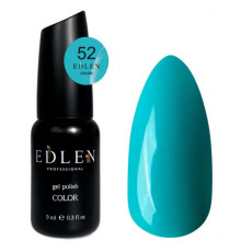 Гель-лак Edlen Color №052 бірюзовий, 9 мл