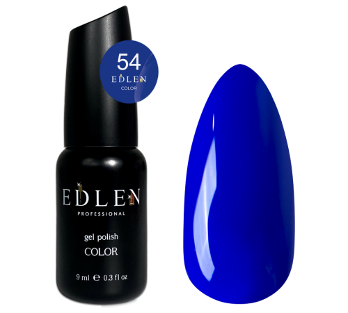 Гель-лак Edlen Color №054 синій електрик, 9 мл