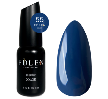 Гель-лак Edlen Color №055 приглушений синій, 9 мл