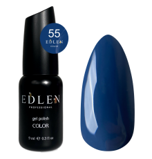 Gel polish Edlen Color #055 muted blue, 9 ml