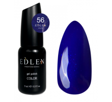 Гель-лак Edlen Color №056 синій з шиммером, 9 мл