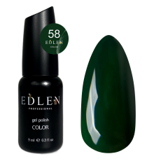 Гель-лак Edlen Color №058 зелений, 9 мл