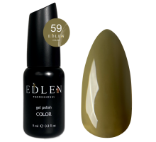 Gel polish Edlen Color No. 059 swamp green, 9 ml