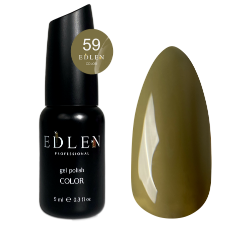 Гель-лак Edlen Color №059 болотний зелений, 9 мл