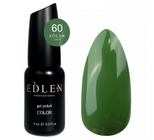 Gel polish Edlen Color No. 060 dark green, 9 ml