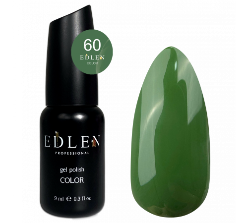 Гель-лак Edlen Color №060 темно-зелений, 9 мл