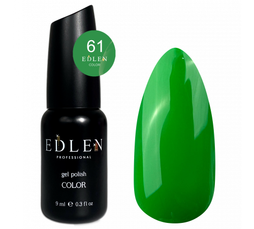 Гель-лак Edlen Color №061 трав`яний, 9 мл