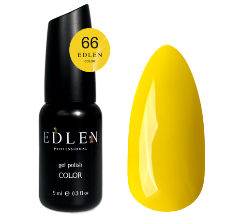 Гель-лак Edlen Color №066 жовтий, 9 мл