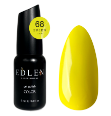 Гель-лак Edlen Color №068 жовтий неон, 9 мл