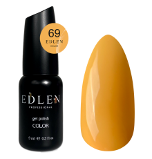 Гель-лак Edlen Color №069 світло-помаранчевий неон, 9 мл
