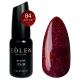 Гель-лак Edlen Color №084 червоний з блискітками, 9 мл