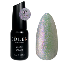 Гель-лак Edlen Color №087 прозорий з фіолетовим шиммером, 9 мл