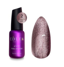 Гель-лак Edlen Sparkle cat №02 котяче око, бронзовий, 9 мл