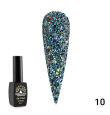 Гель-лак Global Diamond Ball №10 графіт, 8 мл