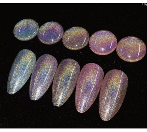 Гель-лак HOLOGRAPHIC серебро, 8 мл