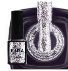 Гель-лак Kira Nails 24 Karat №001 срібний, 6 мл
