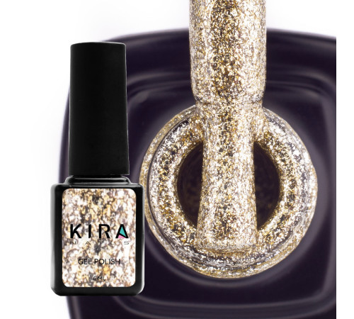 Гель-лак Kira Nails 24 Karat №004 золотий, 6 мл