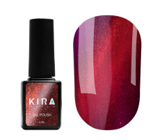 Kira Nails Cat Eye Gel Polish No. 03 cat`s eye, red-purple, 6 ml