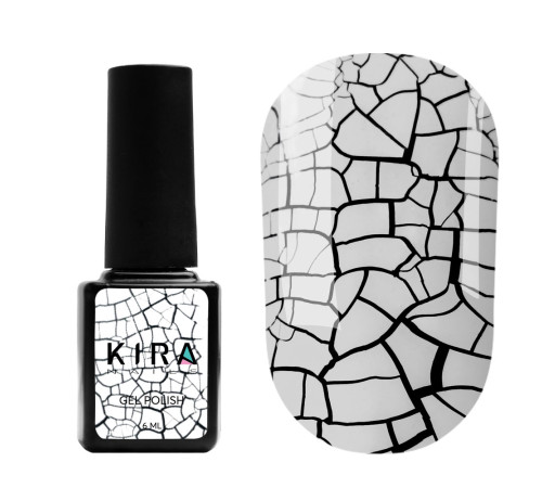 Гель-лак Kira Nails Crack Effect White білий, 6 мл