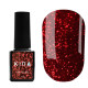 Гель-лак Kira Nails Hot Peppers №01 червоний з дрібним срібним шимером, 6 мл