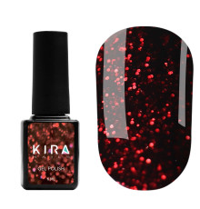 Гель-лак Kira Nails Hot Peppers №03 бордовий з червоним шимером, 6 мл