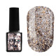 Гель-лак Kira Nails Shine Bright №02 срібло з золотими блискітками, 6 мл