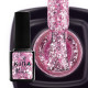 Гель-лак Kira Nails Shine Bright №08 рожевий з блискітками, 6 мл