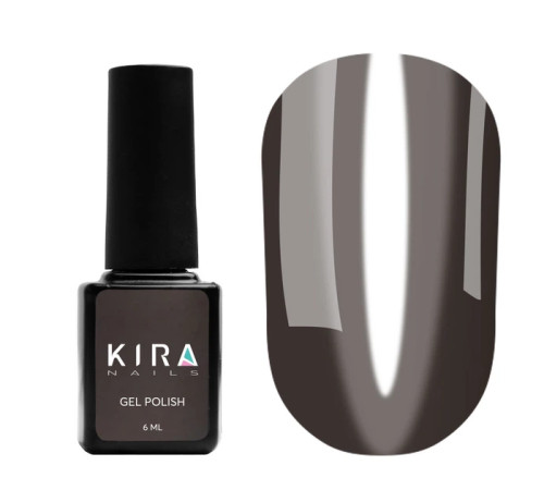 Gel polish Kira Nails Vitrage No. 18 black, 6 ml