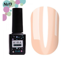 Гель-лак Kira Nails Vitrage №19 персиковий, 6 мл