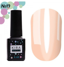 Гель-лак Kira Nails Vitrage №19 персиковий, 6 мл