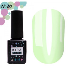 Гель-лак Kira Nails Vitrage №20 салатовий, 6 мл