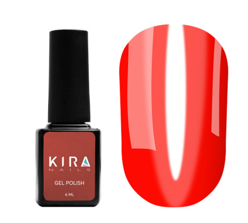 Гель-лак Kira Nails Vitrage №V01 красный витражный, 6 мл