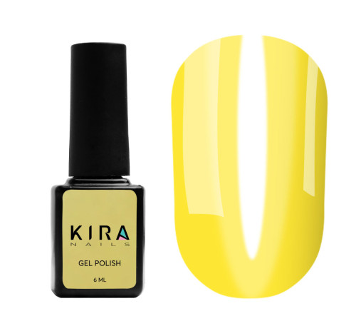 Гель-лак Kira Nails Vitrage №V02 жовтий вітражний, 6 мл